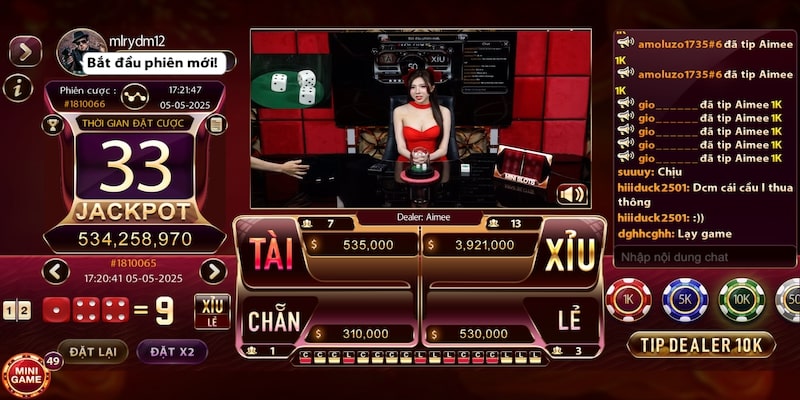 Live Tài Xỉu đầy hấp dẫn tại cổng game